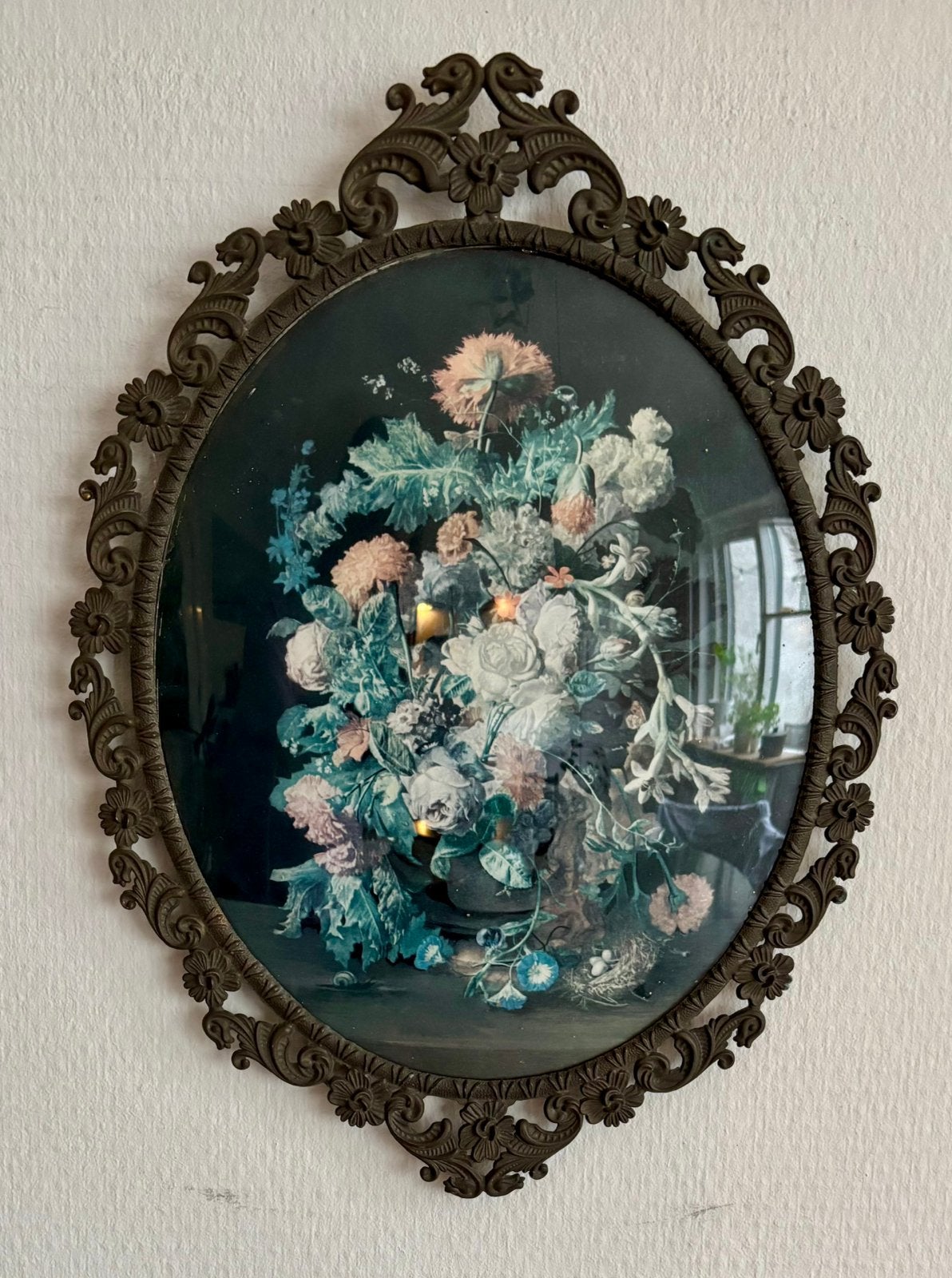 Grote Ovalen Fotolijst met Bol Glas, Ophalen