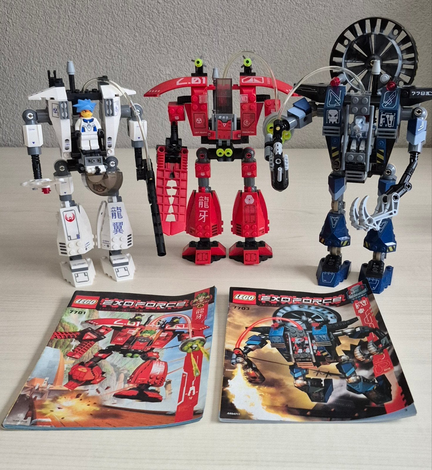 Lego Exo-Force sets 7700, 7701 en 7703, Overige thema's, Verzenden, Lego, Zo goed als nieuw