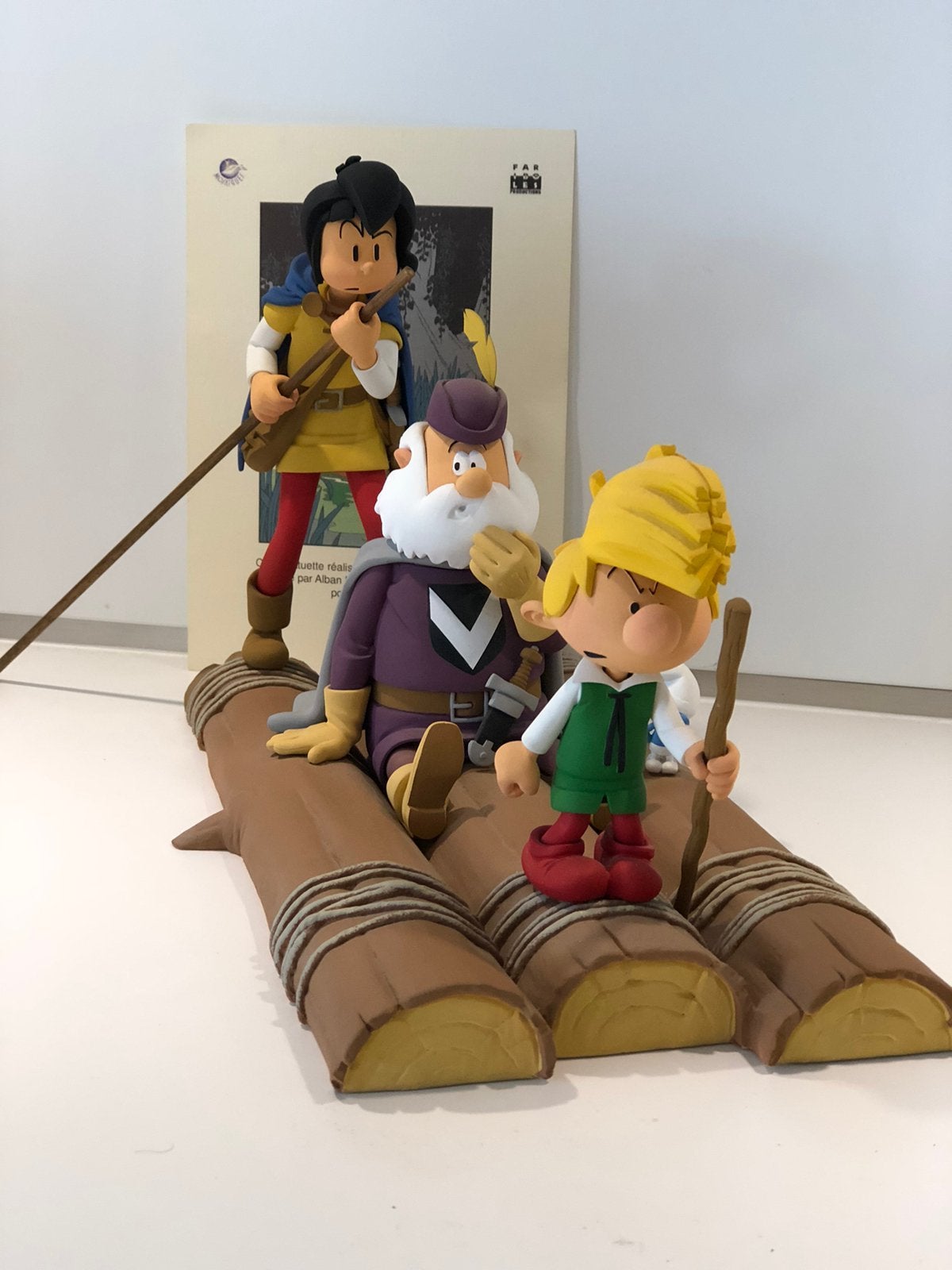 Het vlot van het vervloekte land Fariboles, Verzamelen, Ophalen of Verzenden, Kuifje, Zo goed als nieuw, Beeldje of Figuurtje