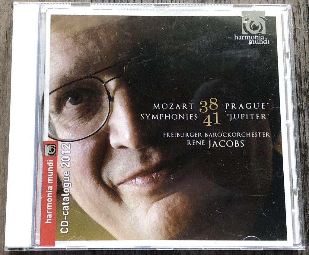 MOZART - SYMPHONIES PRAGUE + JUPITER - RENE JACOBS -, Ophalen of Verzenden, Classicisme, Zo goed als nieuw, Orkest of Ballet