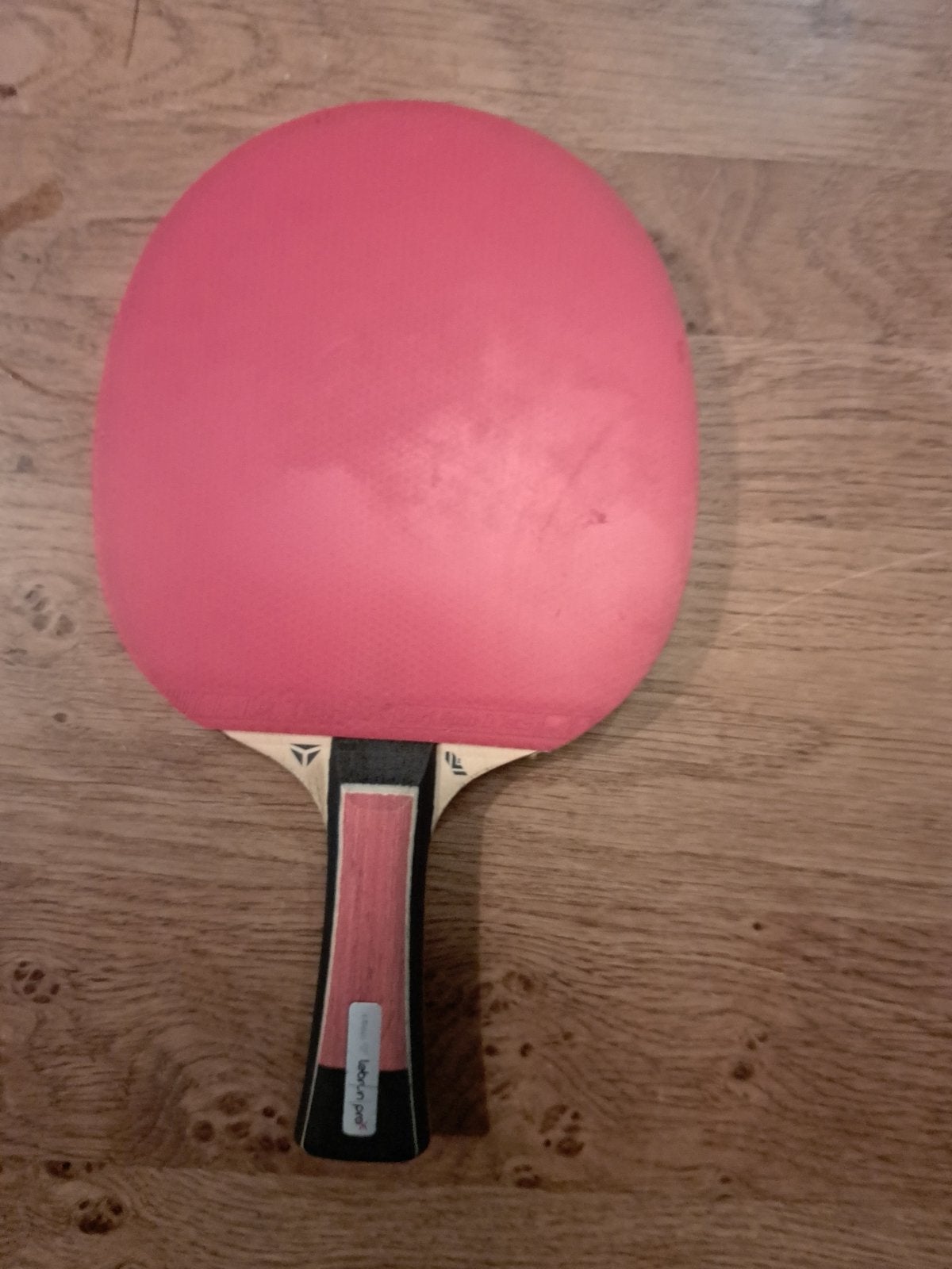 Te koop: Lebrun Pro X5 Tafeltennisbatje Tihbar met hoes, Sport en Fitness, Ophalen of Verzenden, Gebruikt, Net, Batje(s) of Balletje(s)