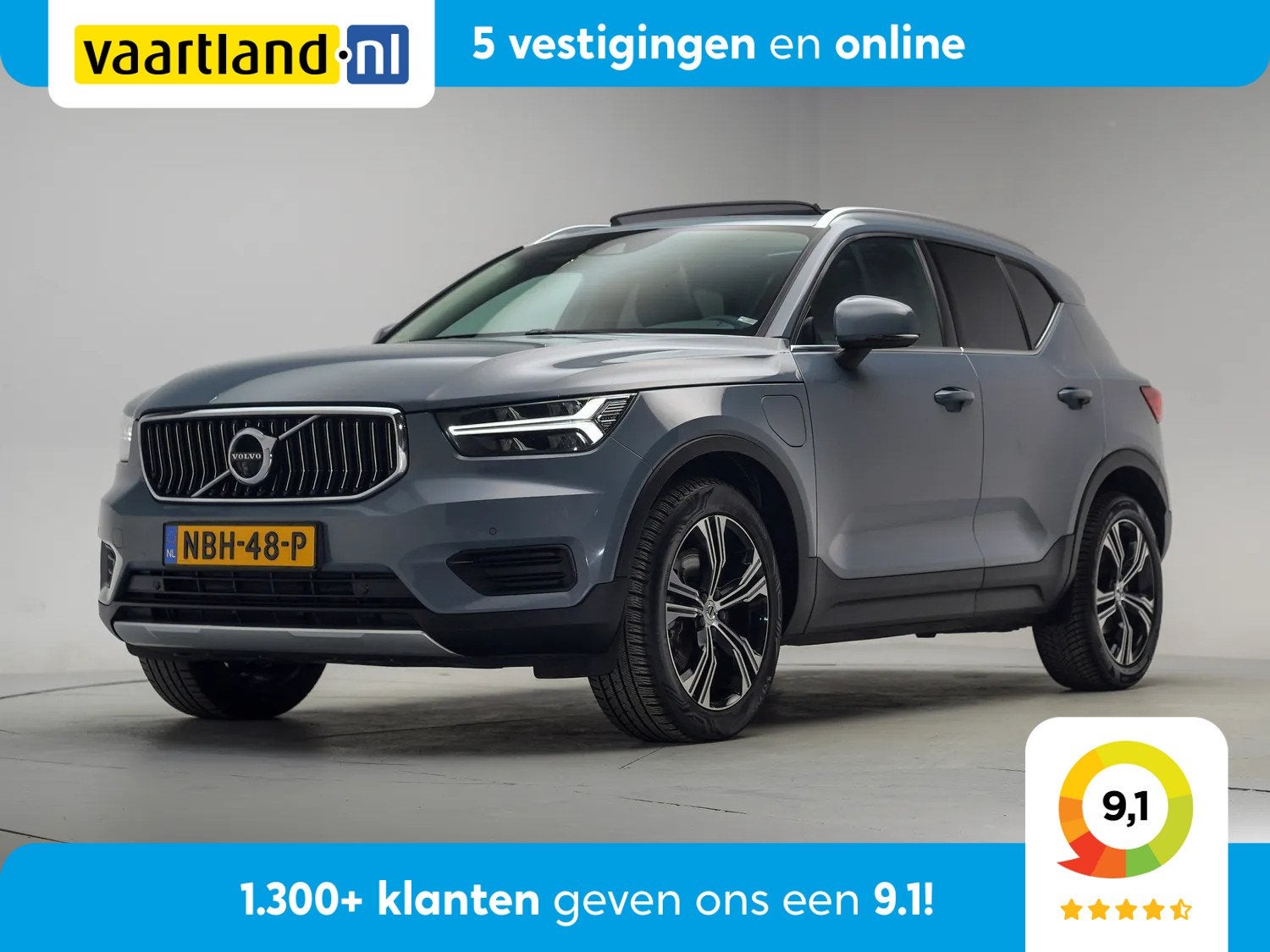 Volvo XC40 T5 Recharge Inscription Luxe Aut. [ Panorama Lede, Auto's, Automaat, Leder, Hybride Elektrisch/Benzine, 3 cilinders