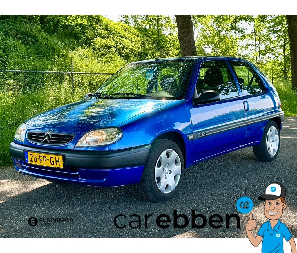 Citroën Saxo 1.1i Furio | 89.000 KM | Zeer nette staat | St, Auto's, Oldtimers, Bedrijf, Te koop, Airbags, Alarm, Centrale vergrendeling