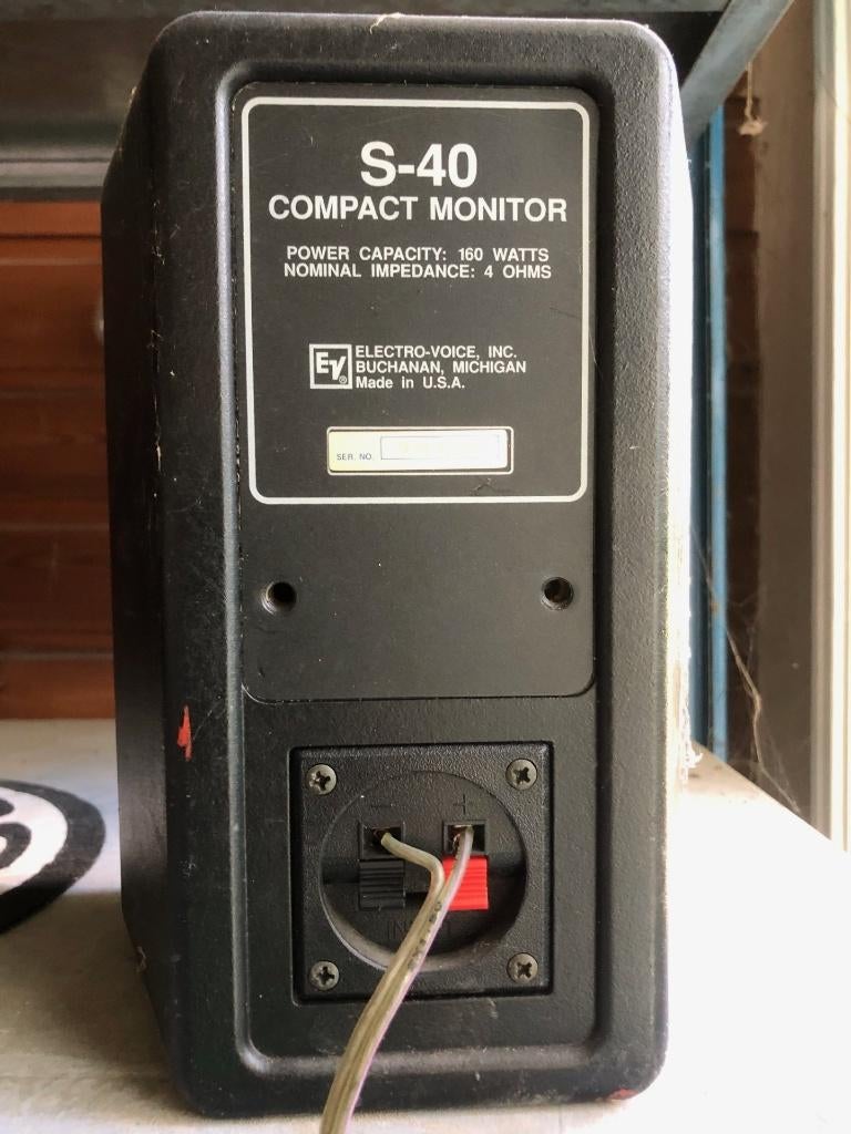 EV S-40 full-range speaker set + EV 2563 suBass, Gebruikt, Overige typen, 60 tot 120 watt, Ophalen