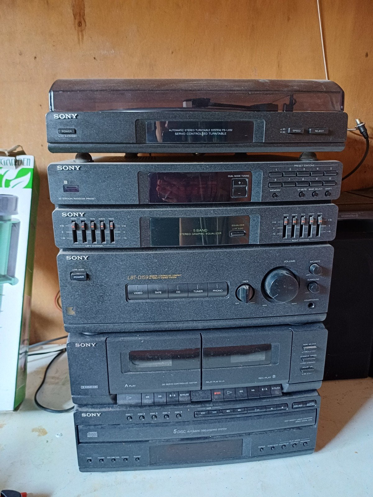 Sony stereo toren met platenspeler en Pioneer speakers, Ophalen, Gebruikt, Losse componenten, Tuner of Radio