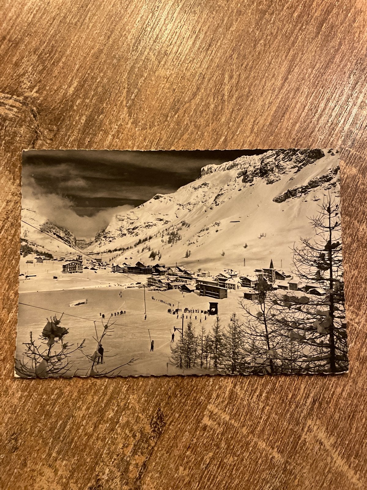 Oude ansichtkaart Val d'Isère (Savoie) - Skiresort, Ophalen of Verzenden, 1940 tot 1960, Gelopen, Frankrijk