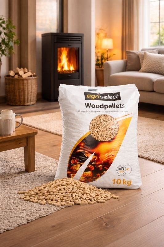 Agriselect Virgin 10 Kilo zakken ., Tuin en Terras, Haardhout, Minder dan 3 m³, Ophalen of Verzenden
