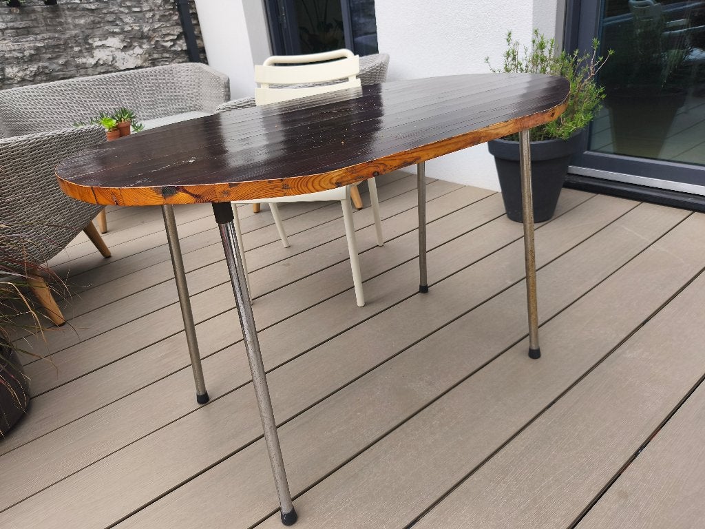 Formica onderstel eettafel, Ophalen, Gebruikt, 50 tot 100 cm, 50 tot 100 cm