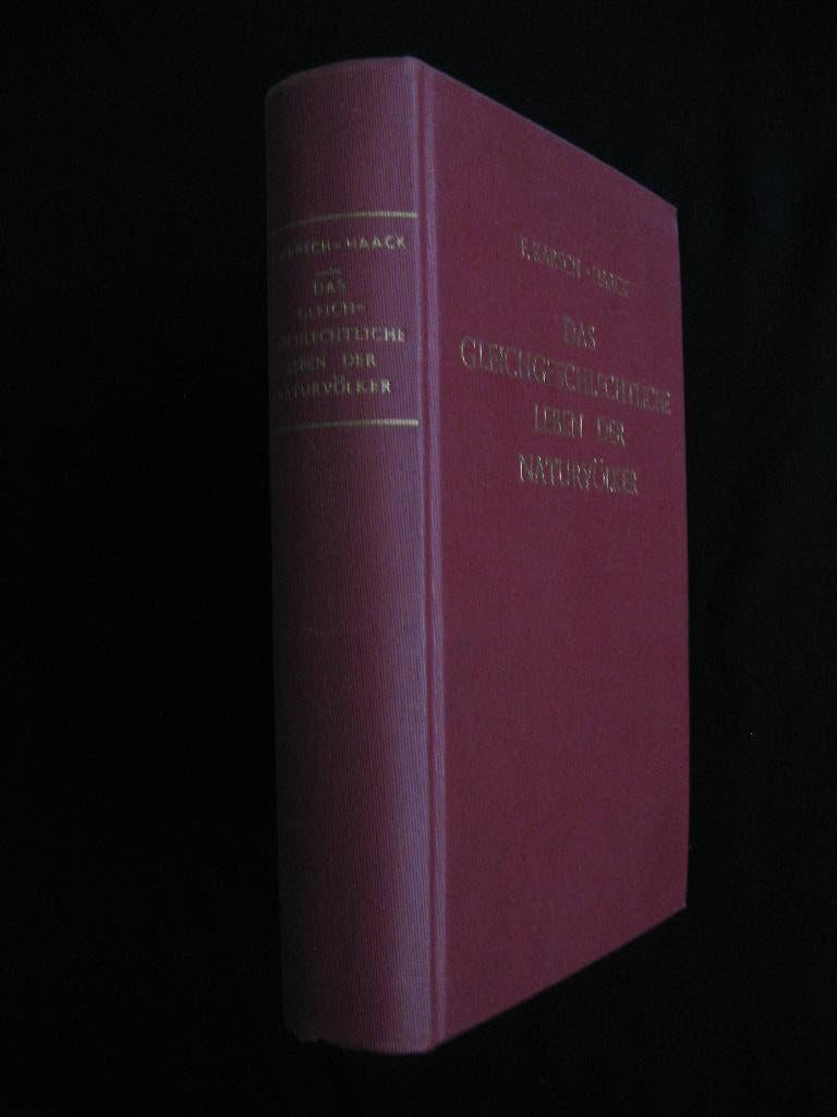 F.Karsch-Haack, Das gleichgeschlechtliche Leben Naturvölker, Boeken, Ophalen of Verzenden, Gelezen, Natuurwetenschap