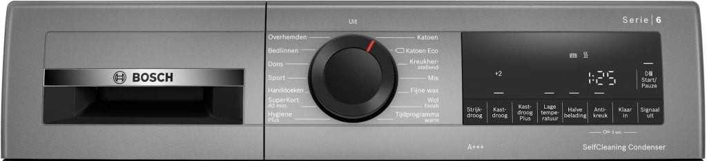 Bosch warmtepompdroger WQG235DRNL Serie 6 - Grijs, Minder dan 85 cm, BSH Huishoudapparaten, 8 tot 10 kg, Nieuw