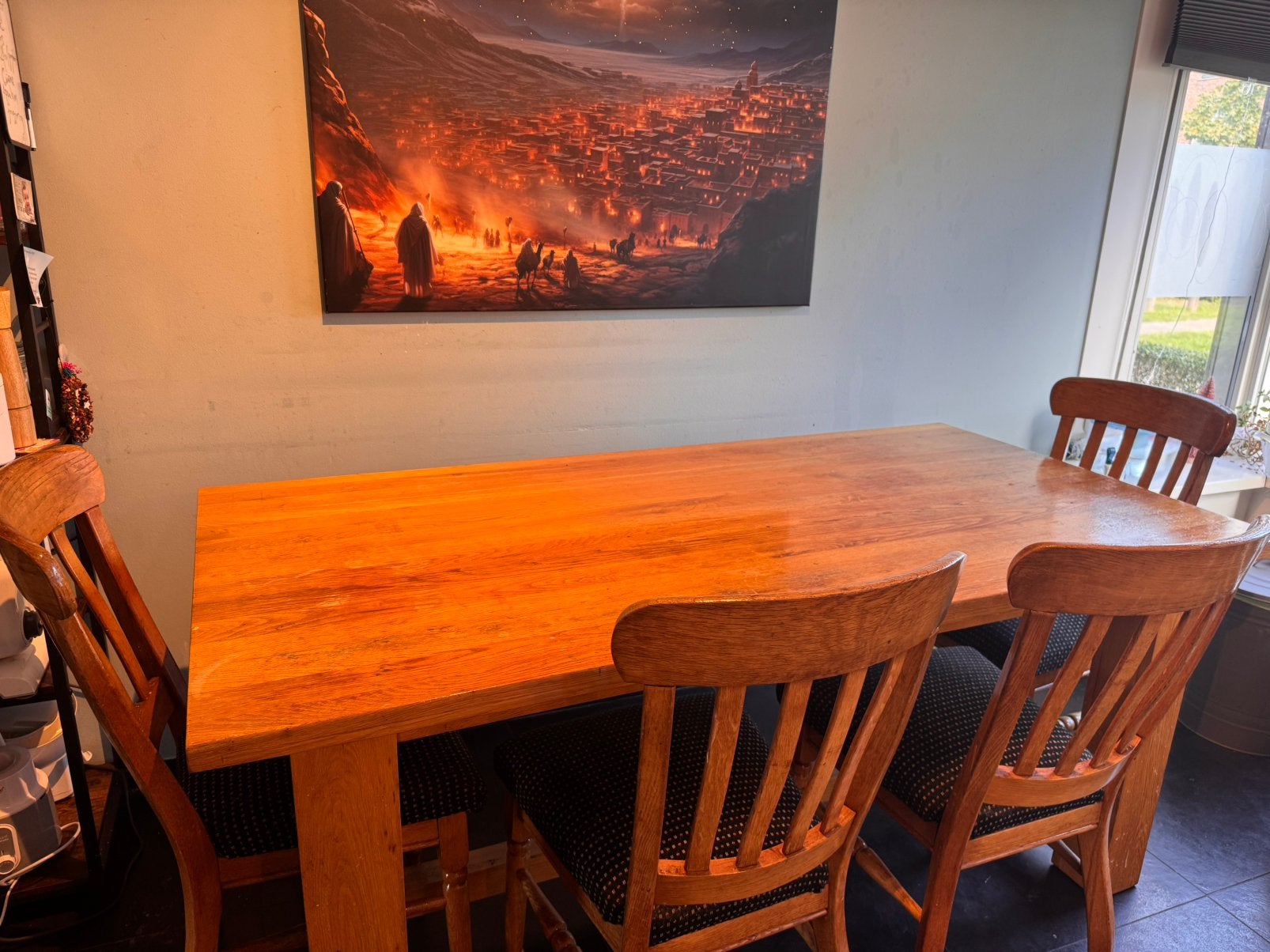 Gratis Eettafel Dining Table, Ophalen, Gebruikt, 4 tot 6 stoelen