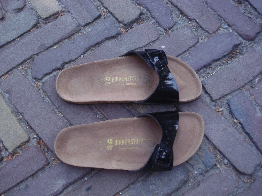 BIRKENSTOCK MADRID ZWART 40 NU GRATIS VERZENDING PER POST, Slippers, Verzenden, Zwart, Nieuw