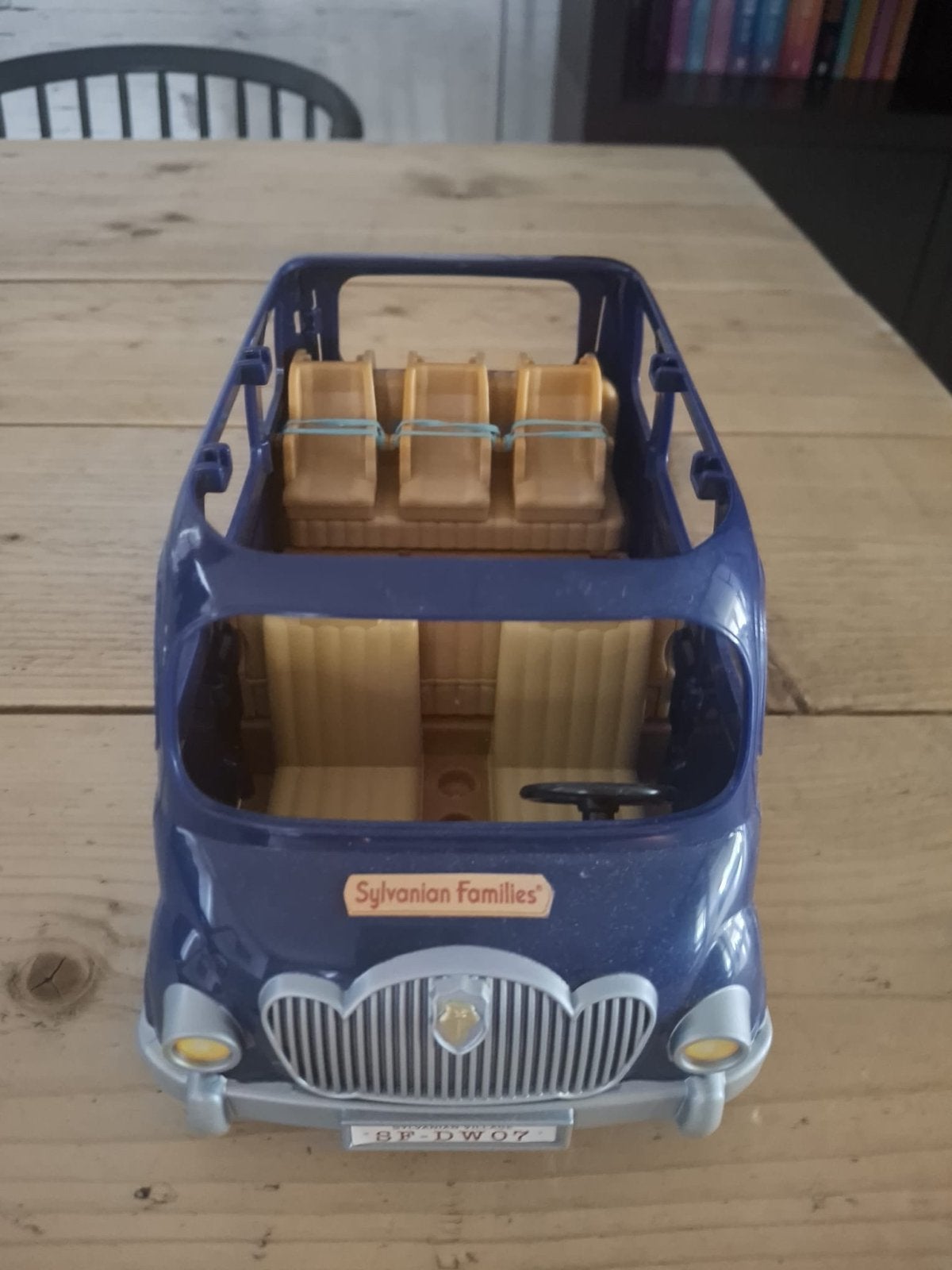 Sylvanian Families Familiebus Blauw Speelgoedauto, Ophalen, Gebruikt
