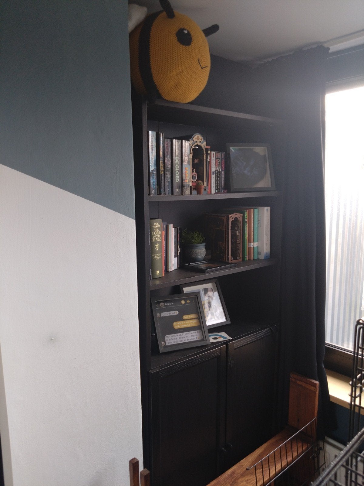 IKEA Billy Oxberg Boekenkast Zwartbruin, Huis en Inrichting, Ophalen, 200 cm of meer, 50 tot 100 cm, 25 tot 50 cm