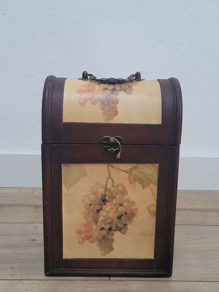 Vintage decoratief houten kistje hout, Ophalen of Verzenden