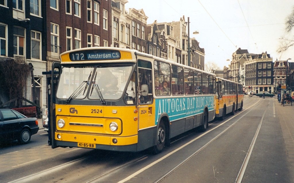 Busfoto MB 200 2524 amsterdam, Ophalen of Verzenden, 1980 tot heden, Noord-Holland