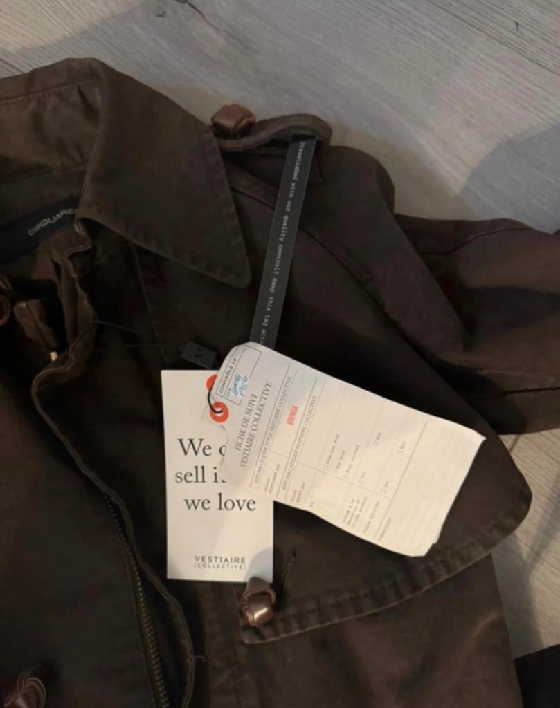 DSQUARED JAS, Kleding | Heren, Jassen | Zomer, Zo goed als nieuw, Overige maten, Zwart, Ophalen of Verzenden