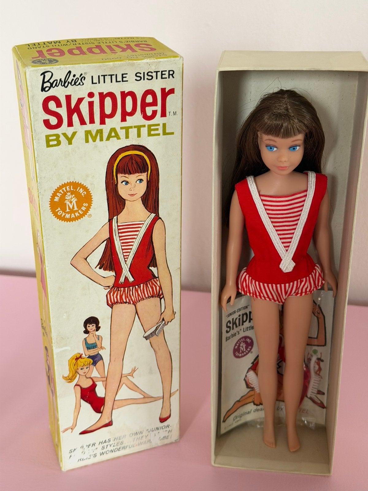 Barbie vintage skipper, Ophalen of Verzenden, Zo goed als nieuw, Pop