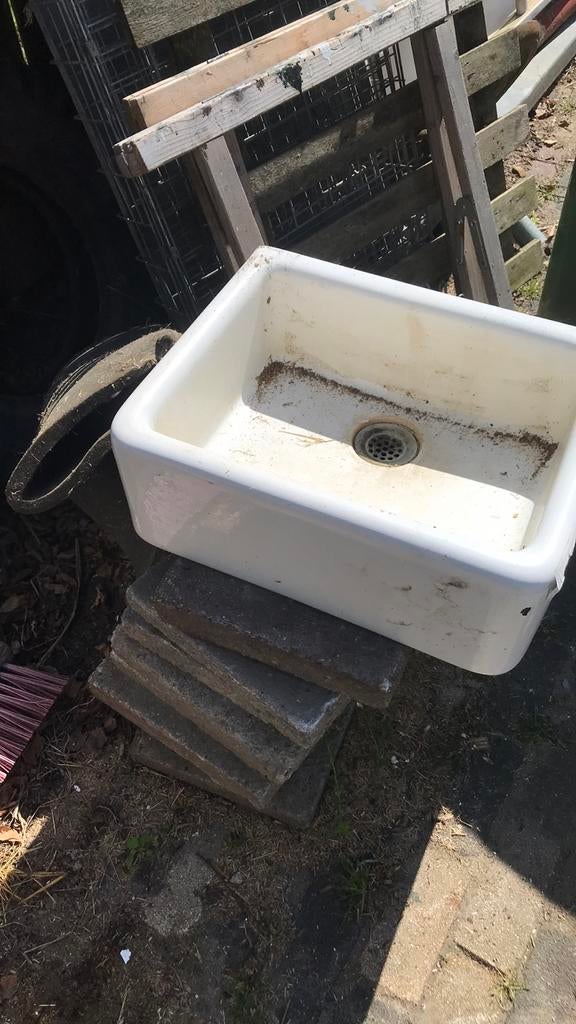 Wasbak, Ophalen, Gebruikt, Steen, Wastafel