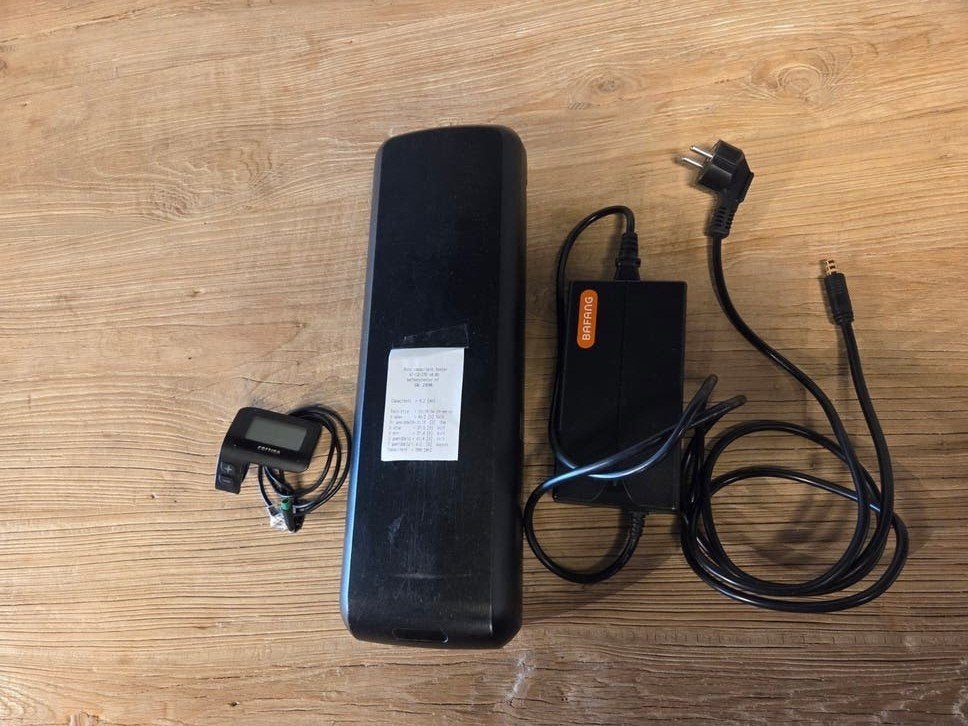 Accu Bafang BTC01 450wh, Lader, Display, Controller en slede, Ophalen of Verzenden, Zo goed als nieuw