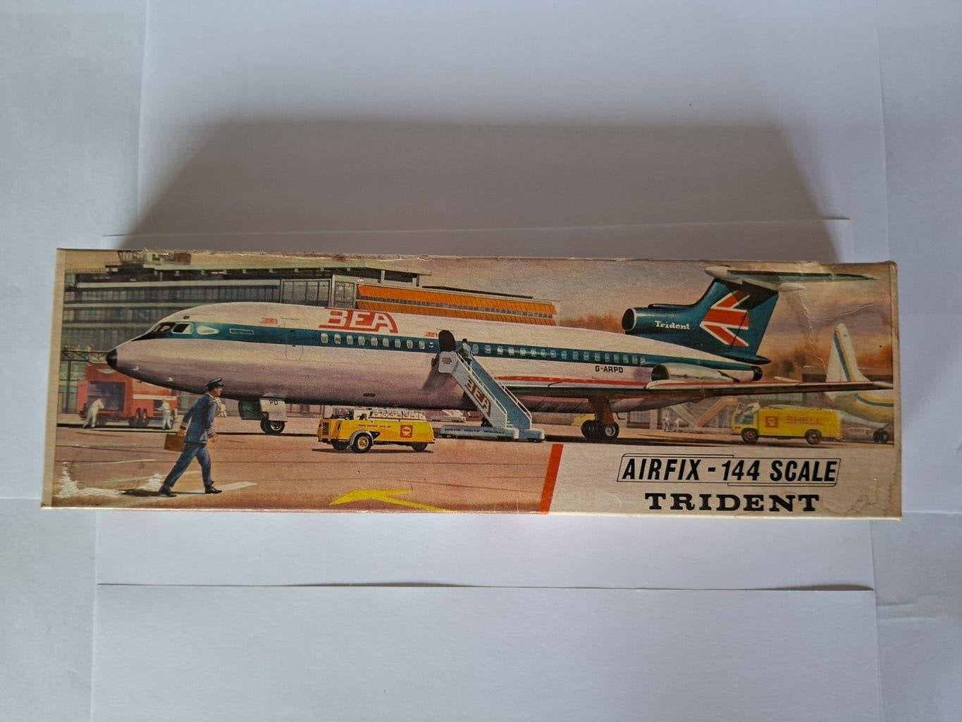 Airfix 1/144 Trident BEA Airlines SK504 T3 versie, Ophalen of Verzenden, 1:72 tot 1:144, Overige merken
