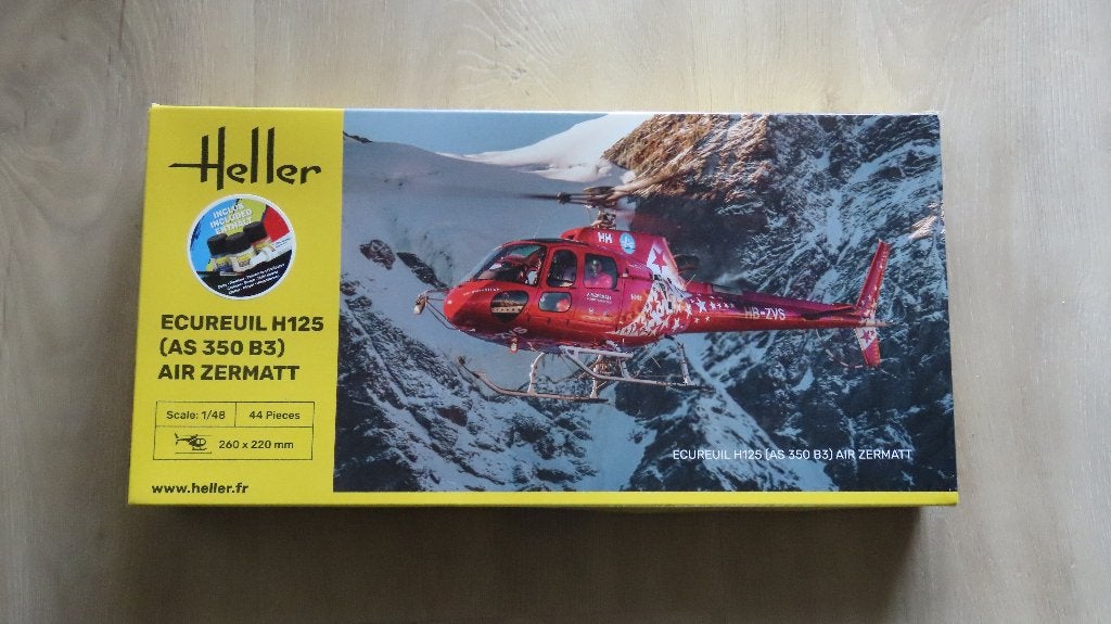 AS350 B3 Ecureuil Heller 1/48, Overige merken, Helikopter, Nieuw, Ophalen of Verzenden