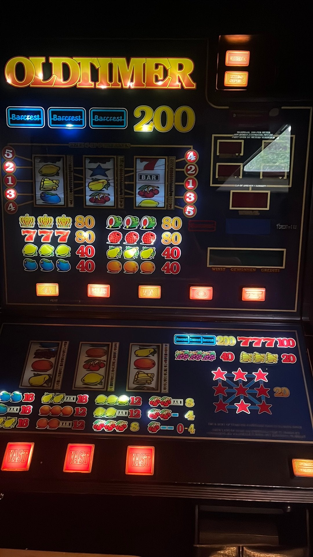 Gokkast (zonder binnenwerk, met lampjes), Verzamelen, Automaten | Gokkasten en Fruitautomaten, Euro, Ophalen, Gebruikt