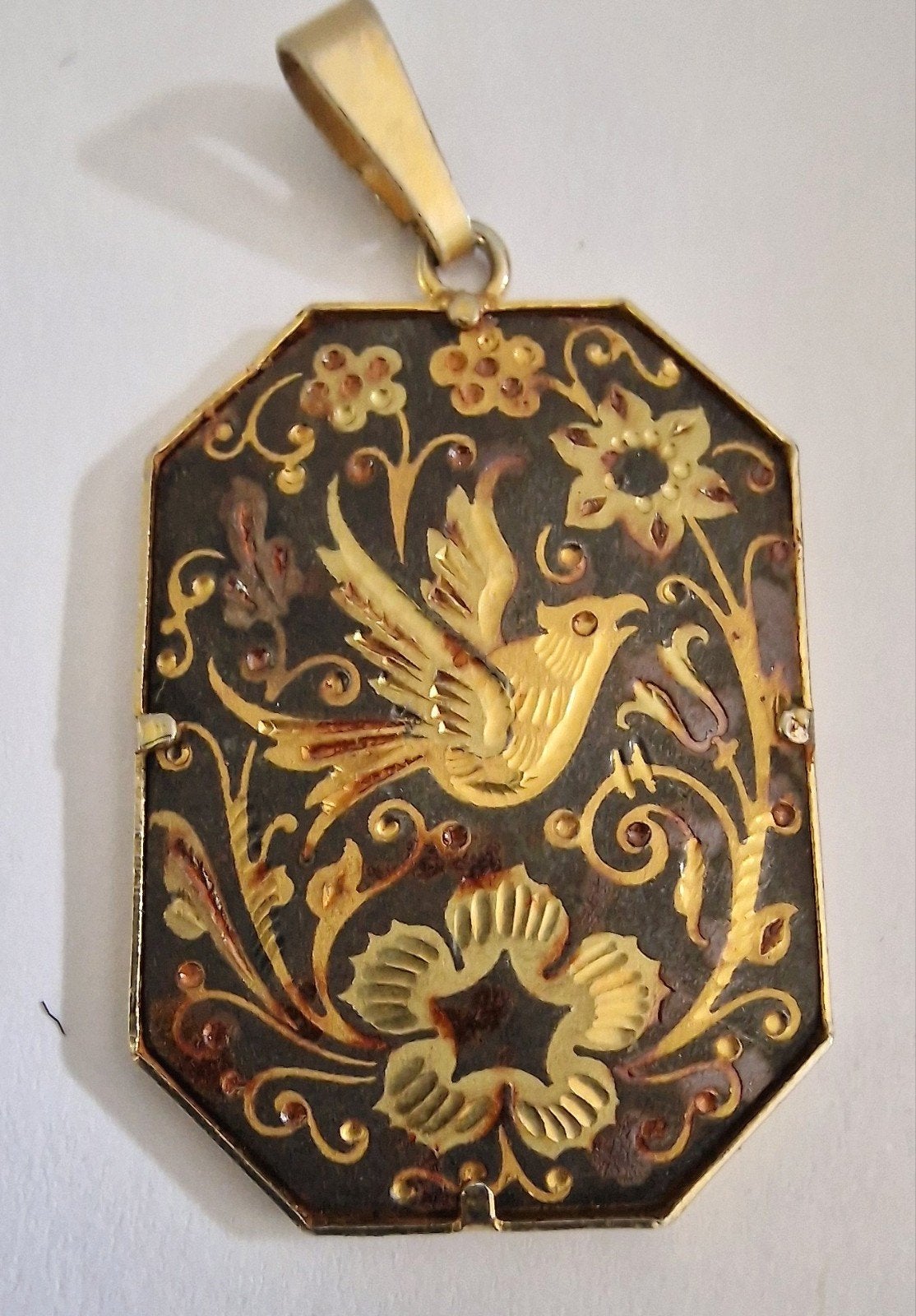 Toledo damascene hanger, Ophalen of Verzenden, Zilver, Overige materialen
