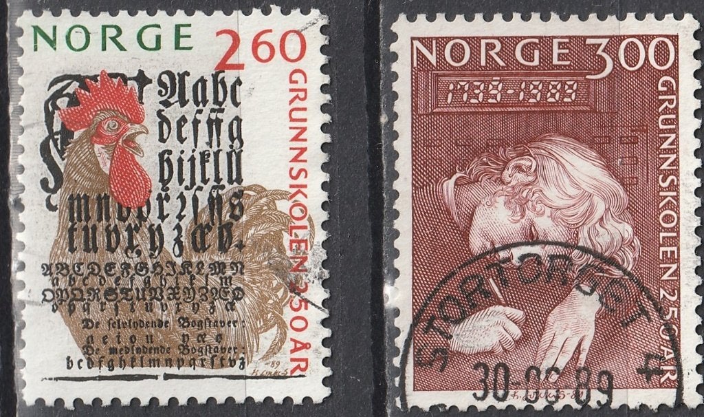 Noorwegen Michel nr. 1021-1022 Gebruikt, Postzegels en Munten, Postzegels | Europa | Scandinavië, Verzenden, Noorwegen, Gestempeld