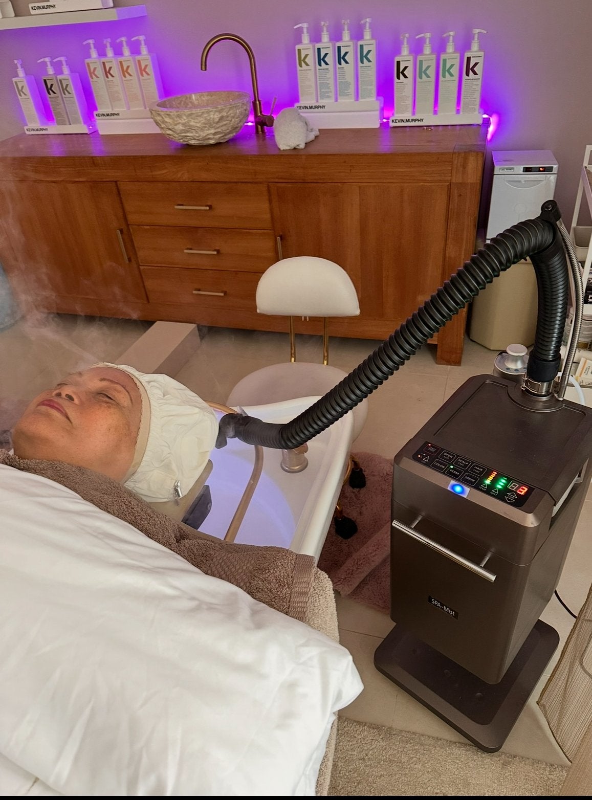 Spa mist steamer/stomer/headspa/salon/kapper, Ophalen, Zo goed als nieuw