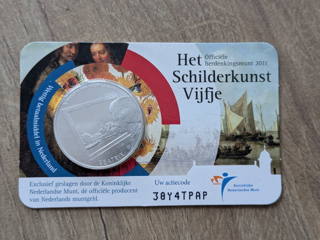 Het Schilderkunst Vijfje, Ophalen, Koningin Beatrix, Zilver, Euro's