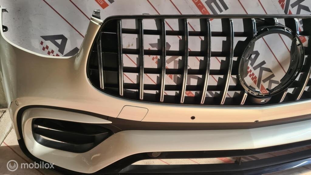 Mercedes GLC 63 AMG W253 X253 facelift Bumper voor wit, Gebruikt, Voor, Ophalen of Verzenden