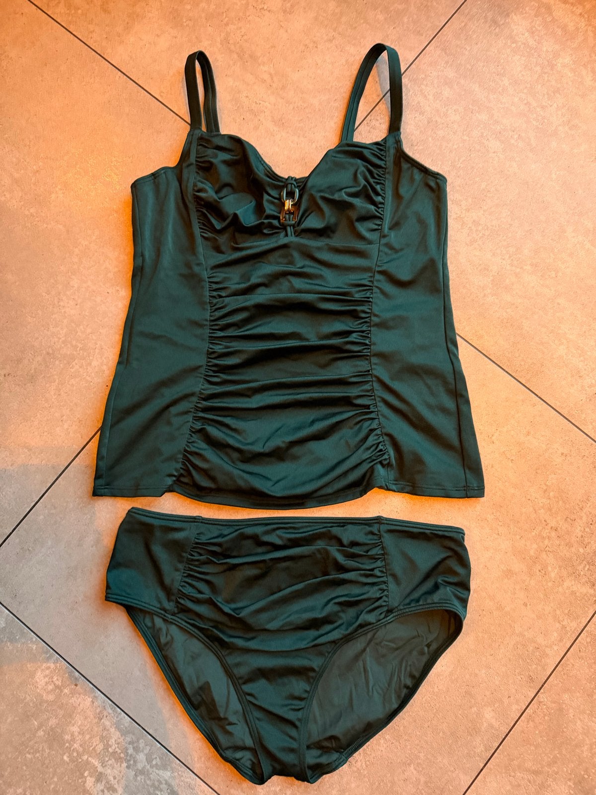 Primadonna Swim Tankini Groen Maat 44D met Broekje 46, Ophalen of Verzenden, Gedragen, Groen, Overige typen