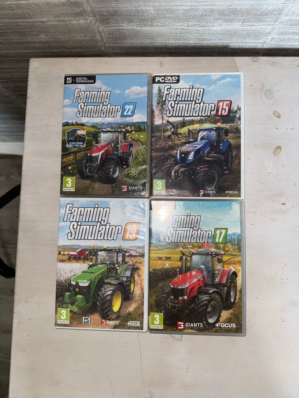 Farming Simulator PC Spellen Bundel (4 stuks), Spelcomputers en Games, Online, Gebruikt, Ophalen of Verzenden, Simulatie