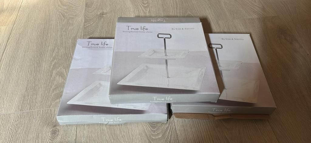 True life etageres 3 stuks sam & squito, Huis en Inrichting, Keuken | Servies, Overige typen, Nieuw, Ophalen of Verzenden, Overige stijlen