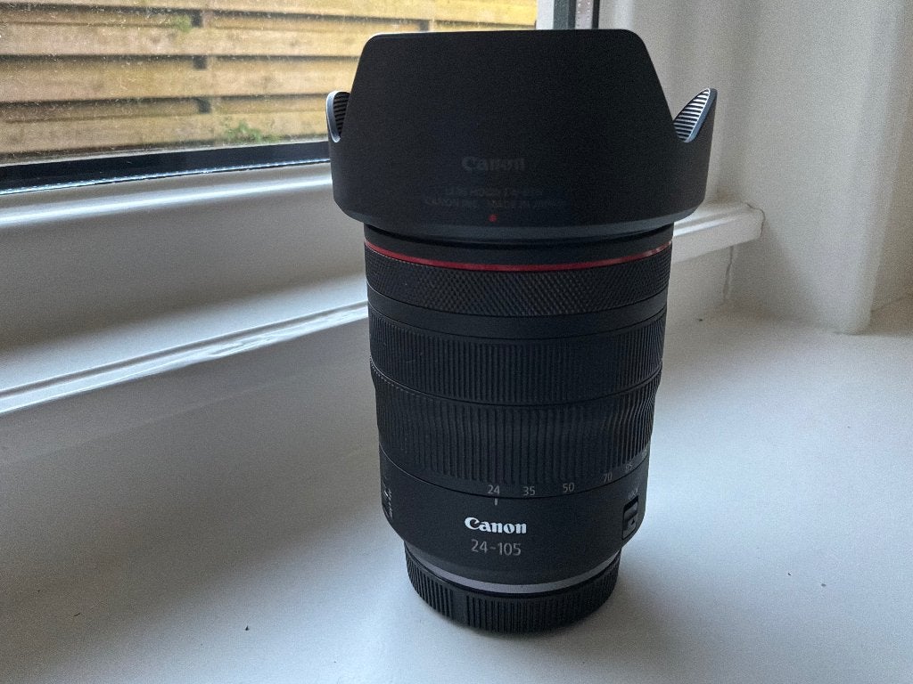 Canon RF 24-105 F4L IS, Audio, Tv en Foto, Fotografie | Lenzen en Objectieven, Ophalen, Zo goed als nieuw, Standaardlens, Zoom