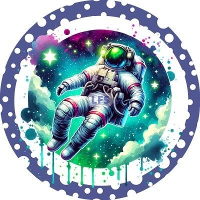 L2955 icing frosting astronaut 20cm eetbare taart print, Ophalen of Verzenden, Nieuw, Taarten, Versiering