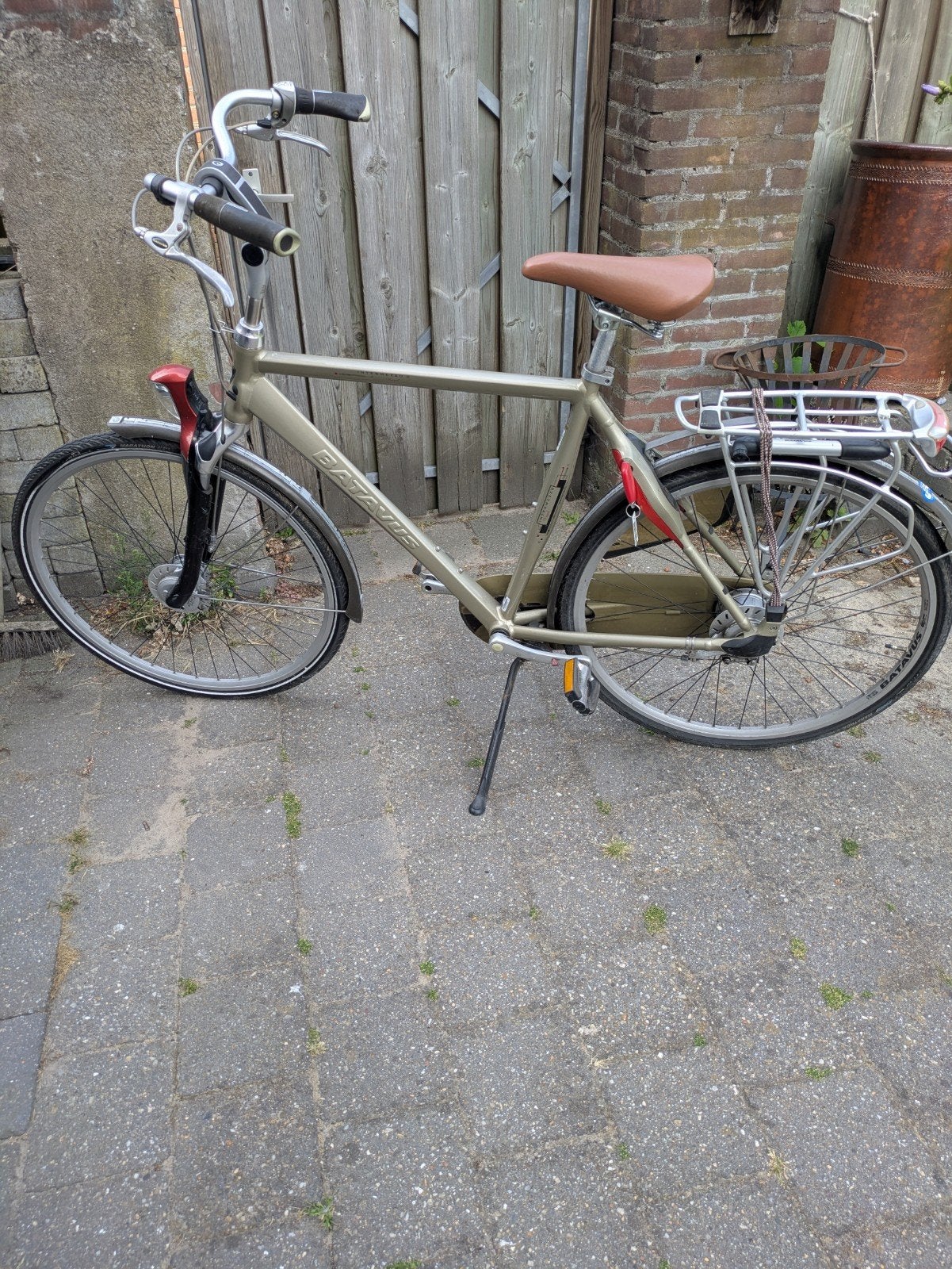 Batavus Stadsfiets - Frame 57 cm - Gebruikt, Ophalen, Gebruikt, Velgrem, Versnellingen