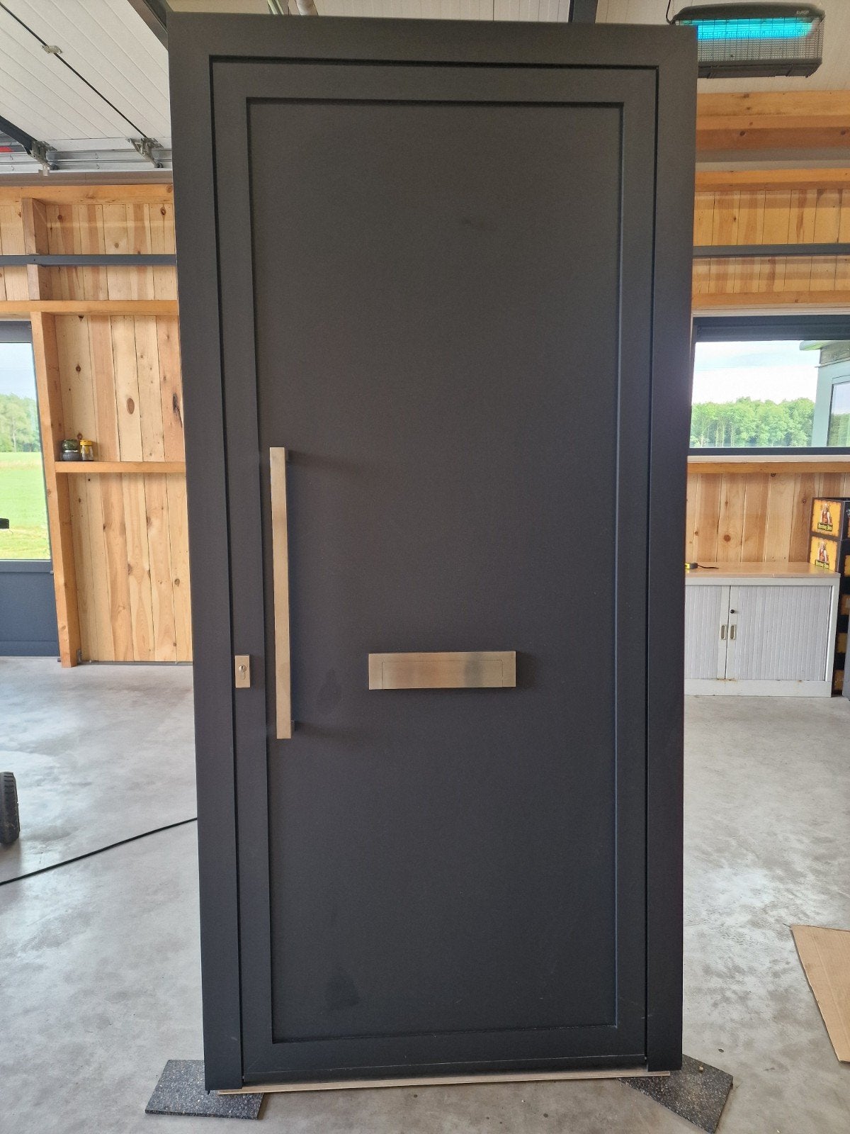 Aluminium buitendeur 230, 100 tot 120 cm, 215 cm of meer, Ophalen of Verzenden, Metaal