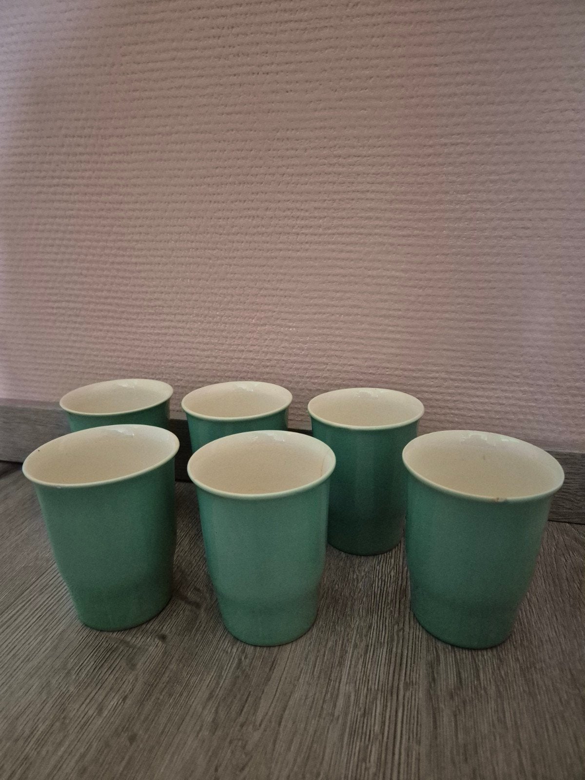 6 Balmoral Castle Pottery mokken - Mintgroen, Ophalen