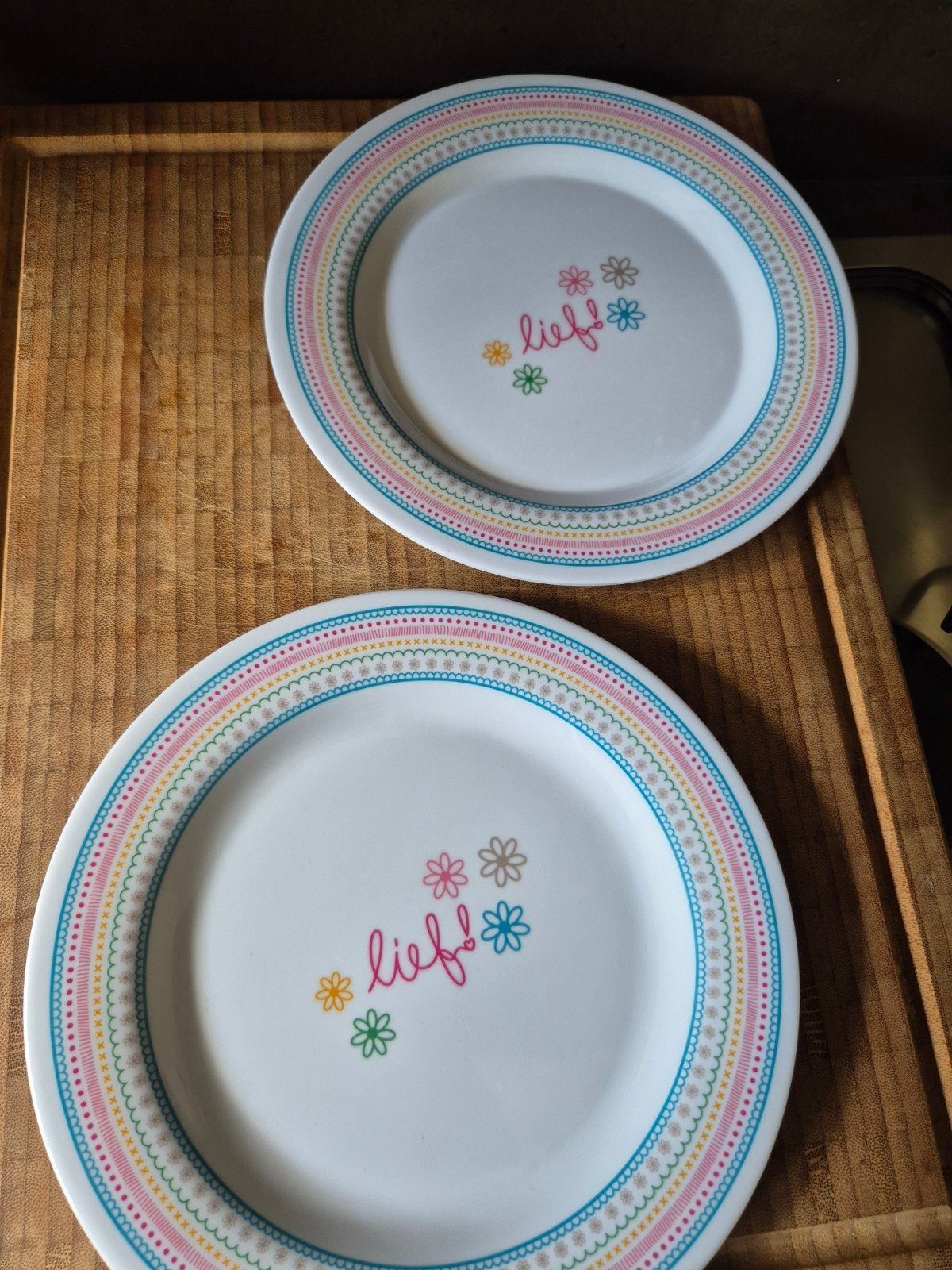 Lief bordjes plastic, Ophalen of Verzenden