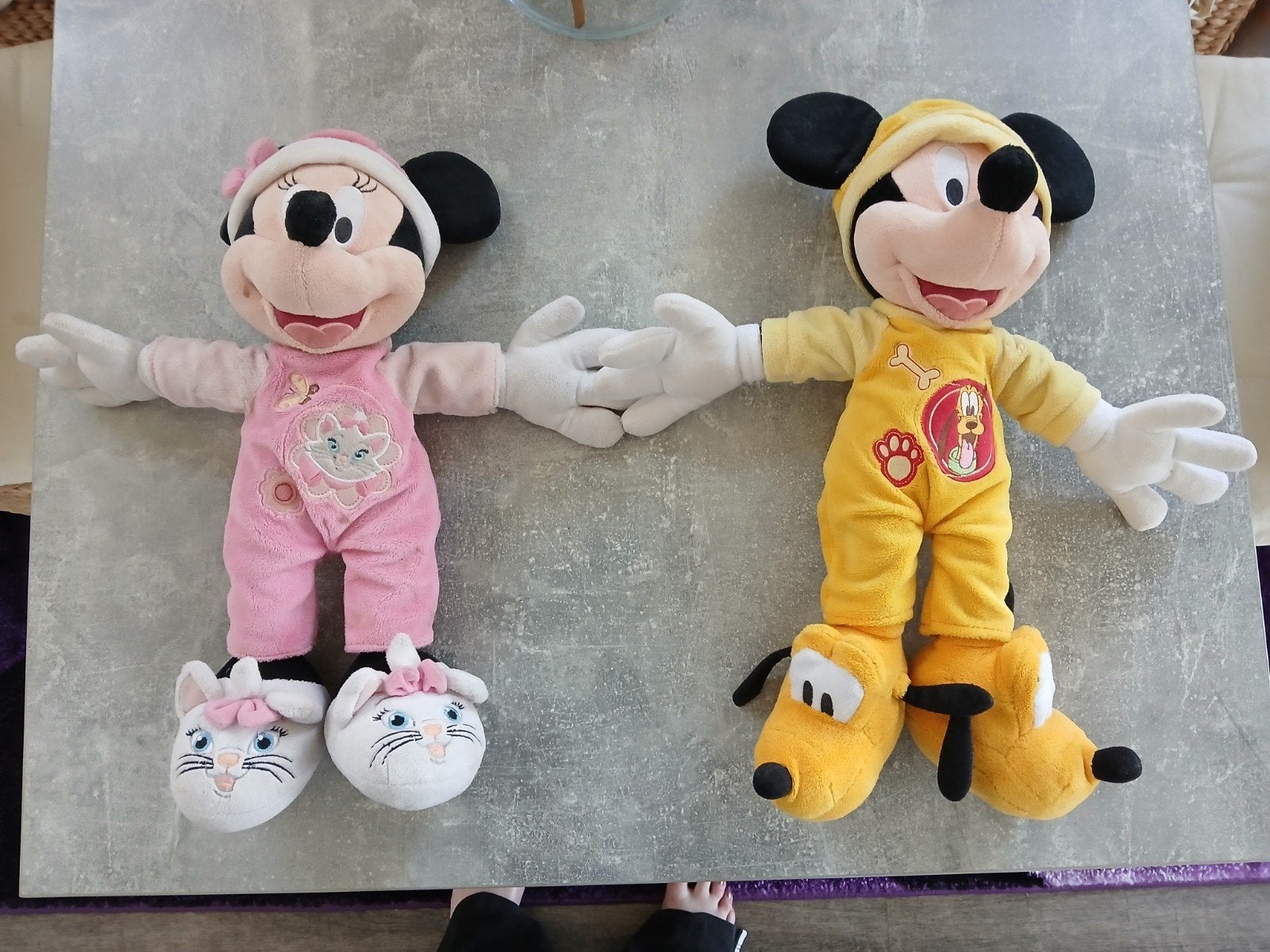 disney knuffels mickey set, Verzenden, Zo goed als nieuw, Overige typen