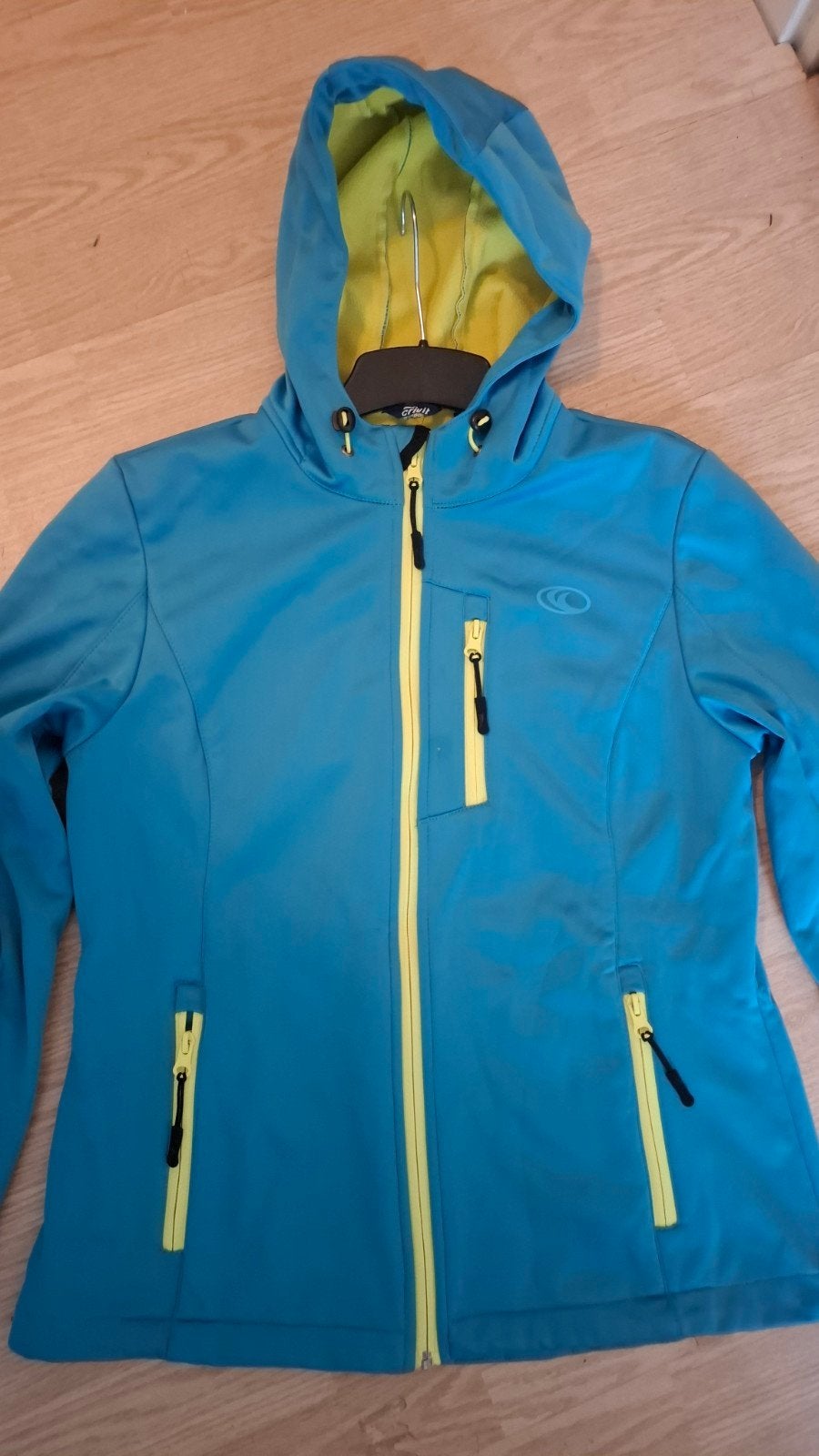 Crivit Softshell Outdoor Jas Maat M Blauw/Mintgroen, Maat 38/40 (M), Blauw, Ophalen of Verzenden, Crivit