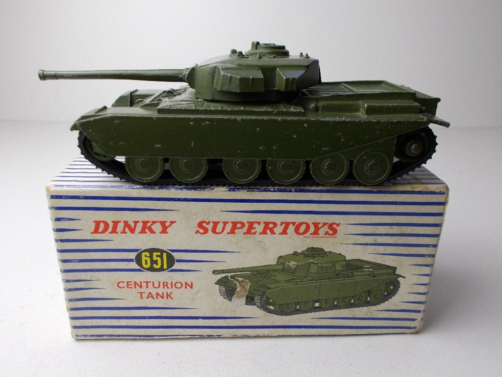 1954 Dinky SuperToys 651 CENTURION TANK + ORIG. DOOS! (-B-), Ophalen of Verzenden, Zo goed als nieuw, Bus of Vrachtwagen, Dinky Toys