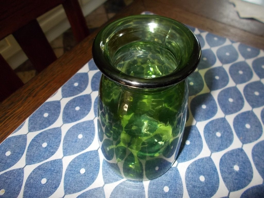 🌸Groene hyacintvaas ,bollenglas,bollenvaas- 15 cm, Groen, 15 cm, Ophalen of Verzenden, Glas