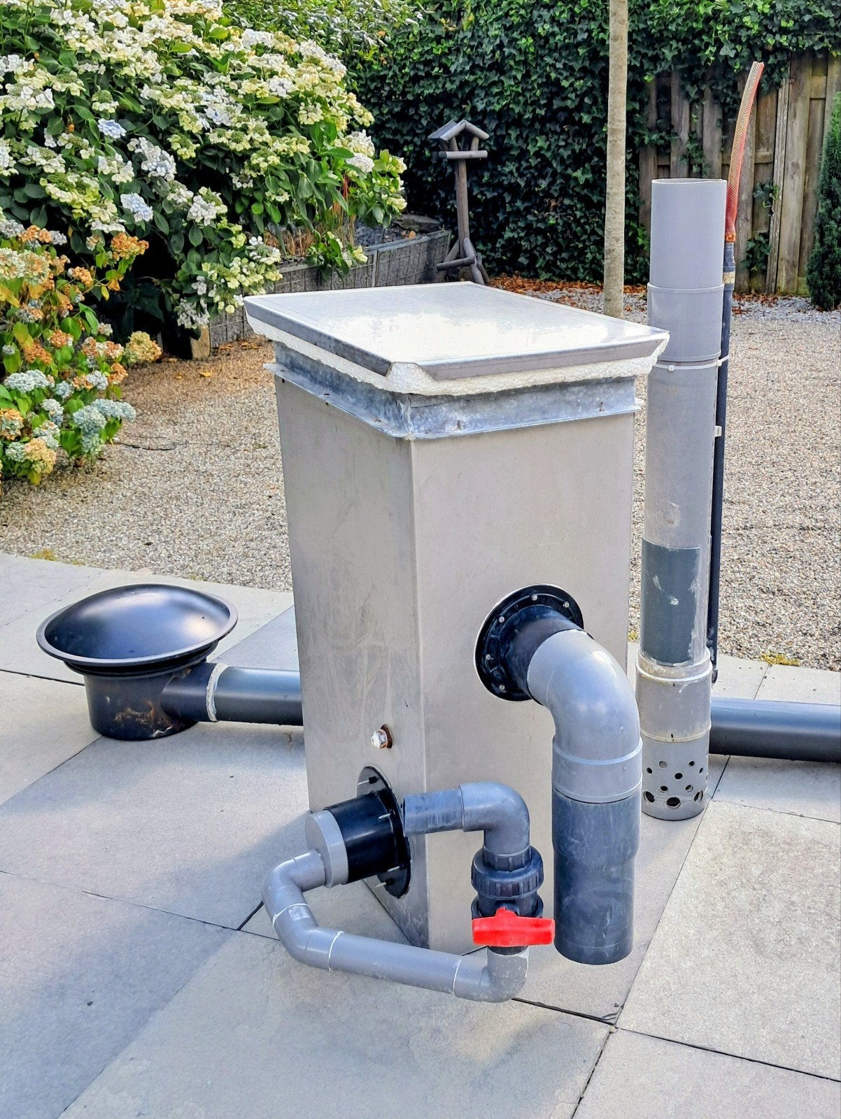Estrad rvs sieve zeef filter, bodemdrain en airlift igst., Ophalen, Gebruikt, Vijverfilter