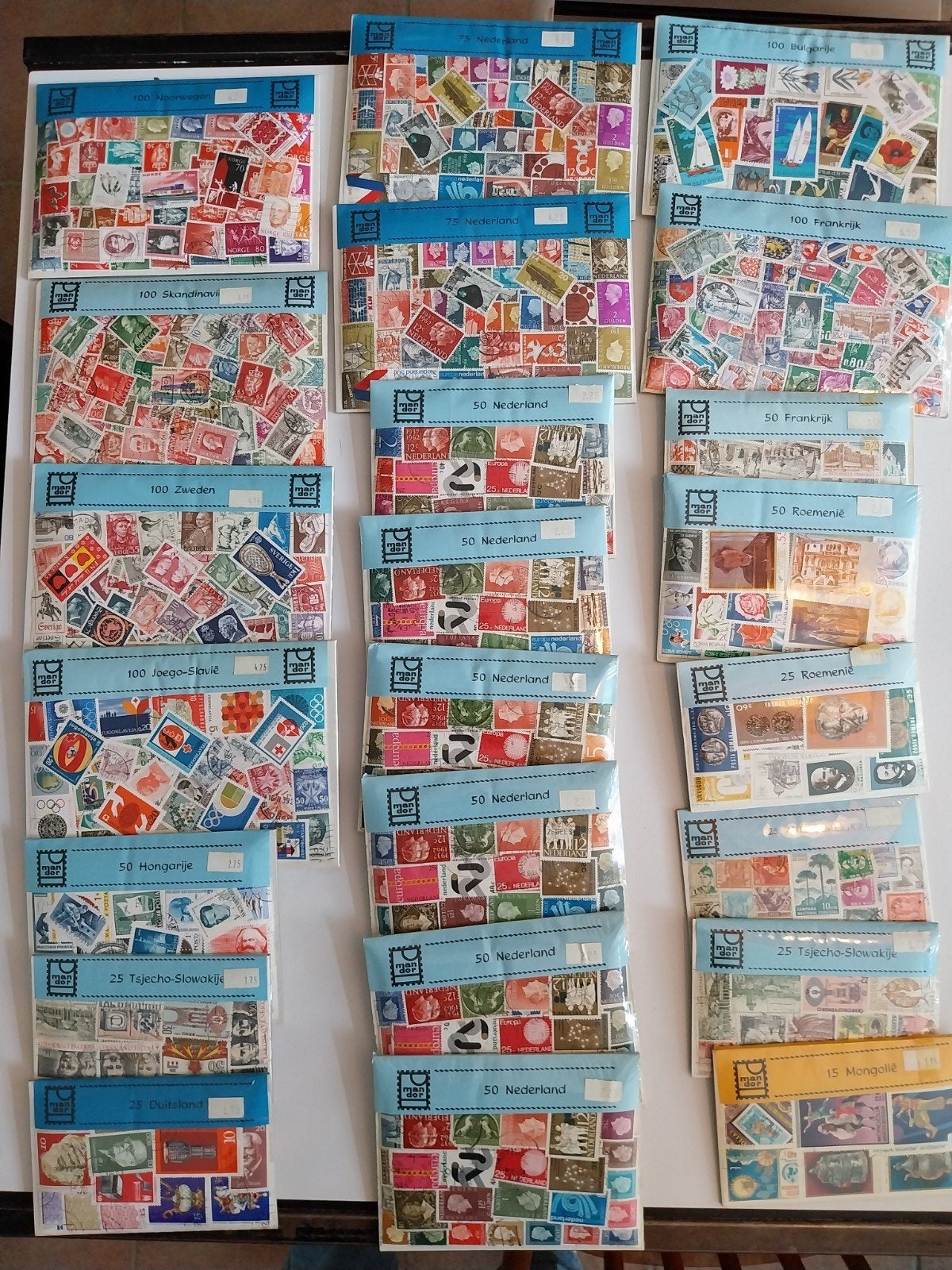 Grote verzameling postzegels uit diverse landen, Ophalen, Na 1940, Gestempeld