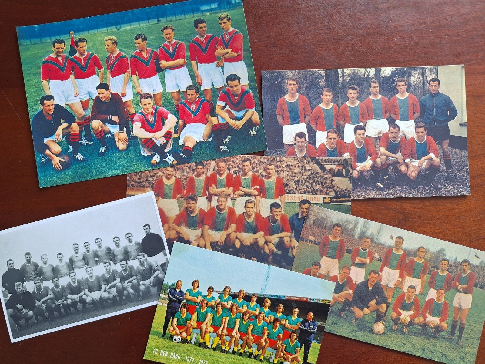 Elftalfoto's ADO Den Haag jaren '50-'60, Verzamelen, Ophalen of Verzenden, Gebruikt, Poster, Plaatje of Sticker