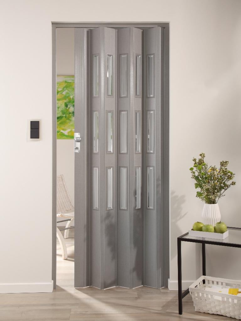 SALE Fortesrl Luciana vouwdeur glas grijs BxH 88.5x214 cm, Ophalen of Verzenden, Nieuw, Grijs