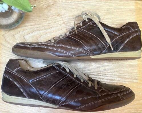 Van Lier schoenen maat 42.5 [8.5] [vm], Ophalen of Verzenden, Gedragen, Bruin